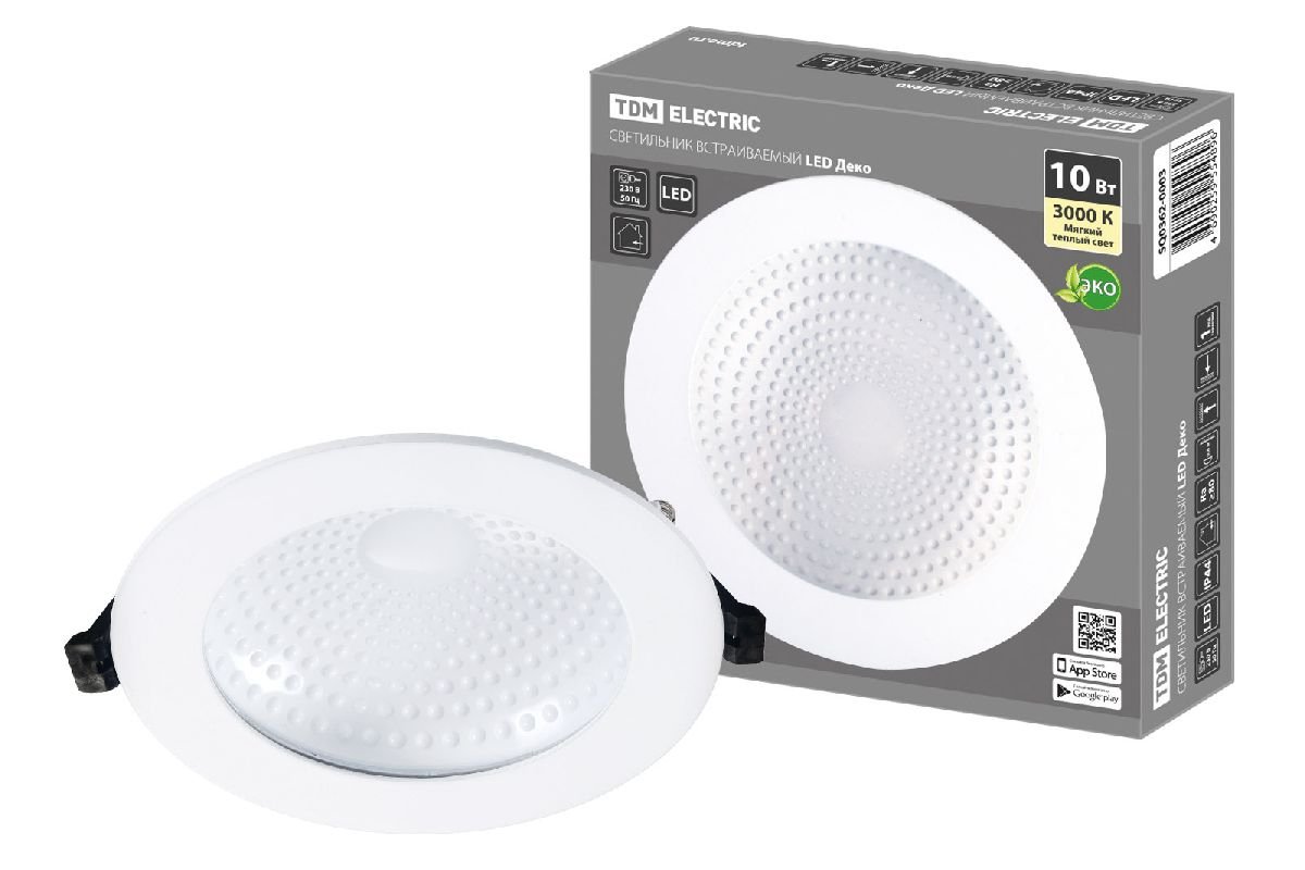 Встраиваемый светодиодный светильник TDM Electric Led Деко SQ0362-0003