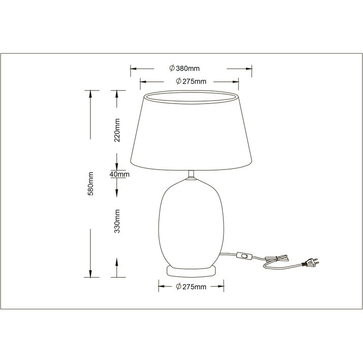 Настольная лампа Arte Lamp Sarin A4061LT-1PB