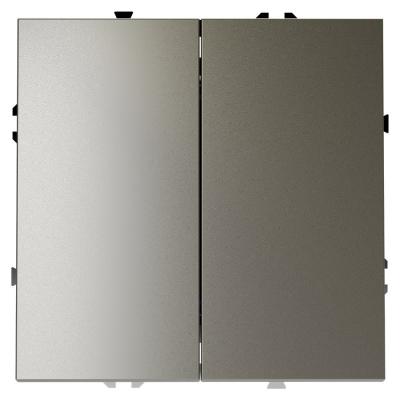 Выключатель двухклавишный Voltum S70 VLS020104