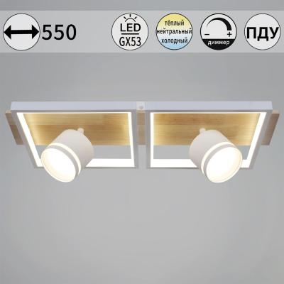 Потолочный светильник Reluce 19560-0.3-2+2 WH+WOOD