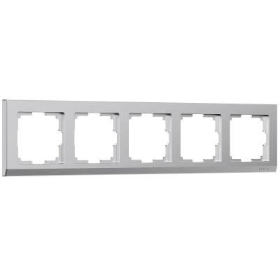 Рамка Werkel Stark на 5 постов серебро W0051865 4690389194979