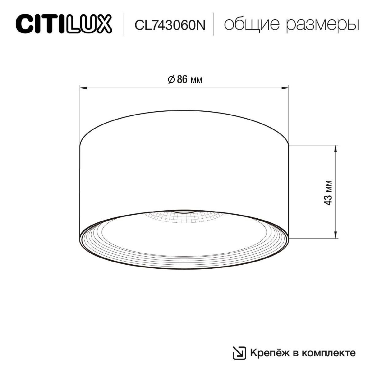 Накладной светильник Citilux Rover CL743060N