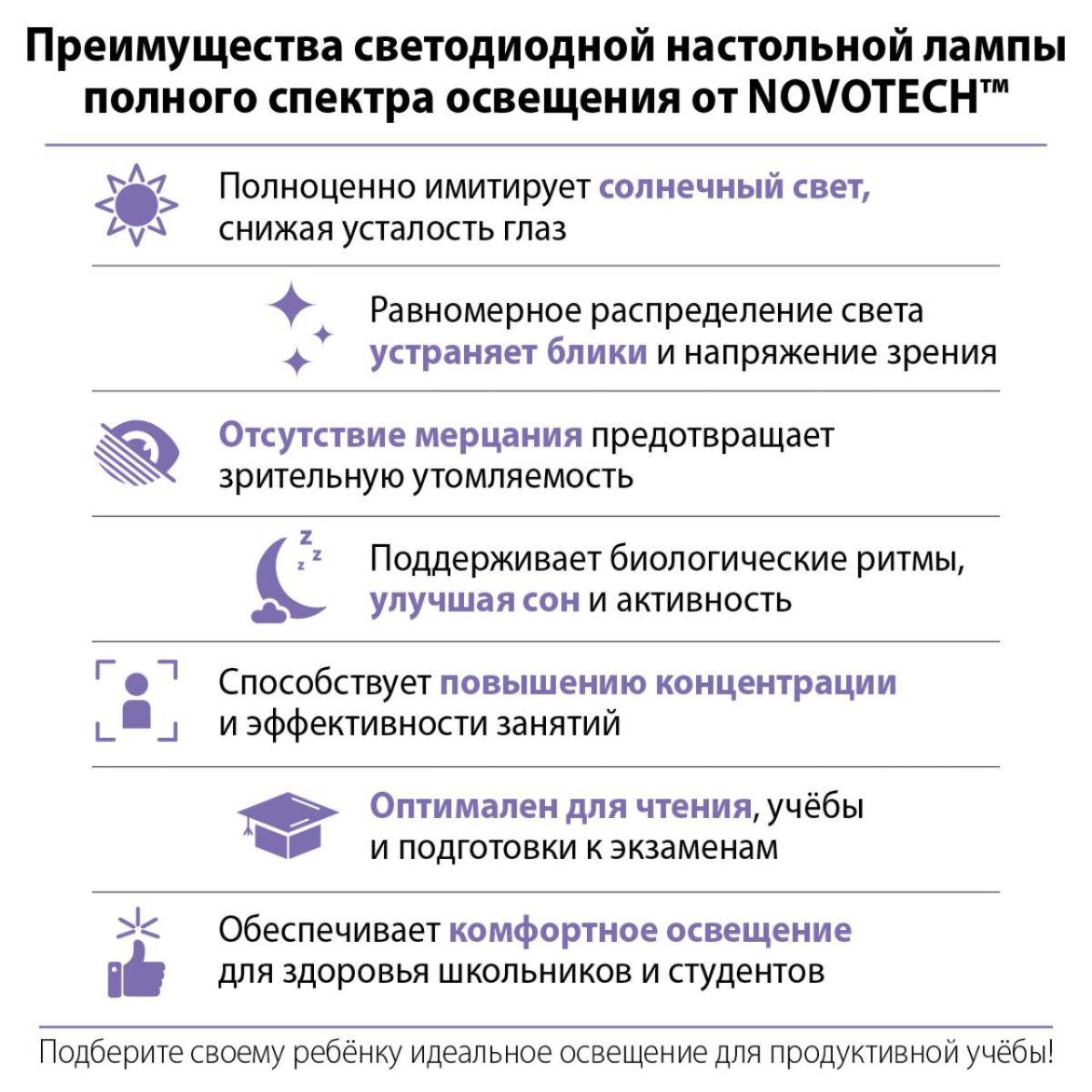 Настольная лампа диммируемая полного спектра Novotech Ledo Studi 359966