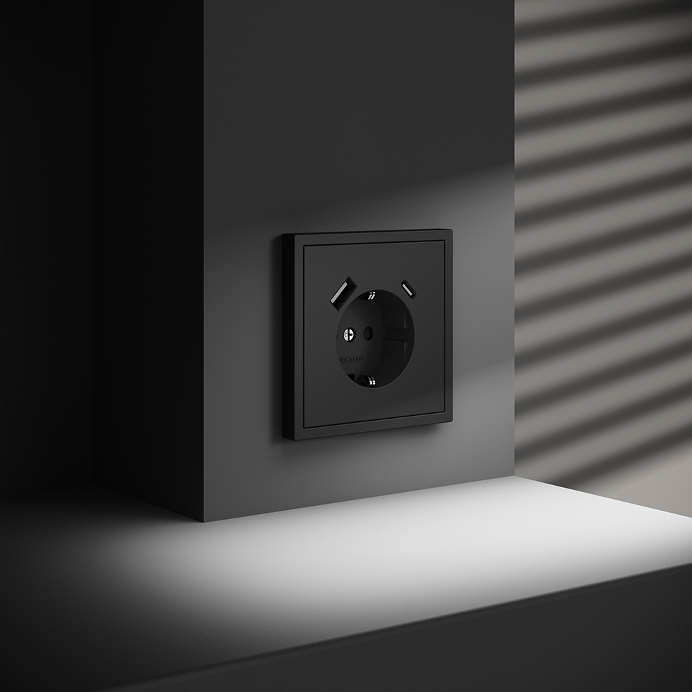 Розетка с USB, A+C Voltum S70 VLS040508