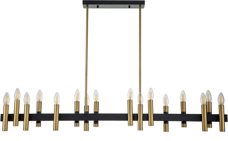 Люстра на штанге Indigo Cero 13009/16RL Black V000209