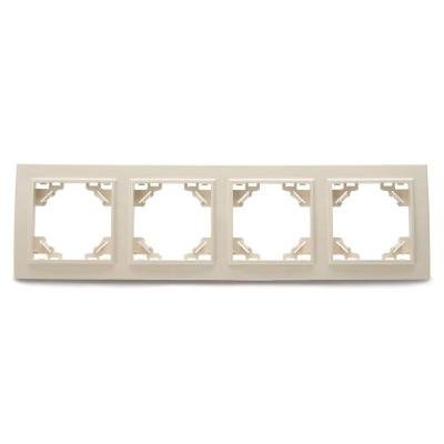 Рамка 4-постовая Stekker Эрна слоновая кость PFR00-9004-02 39243