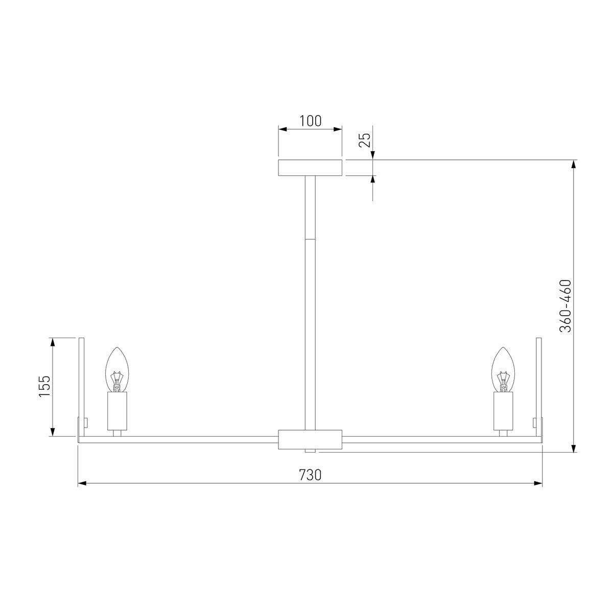 Потолочная люстра Eurosvet Marble 60158/7 латунь Smart a065050
