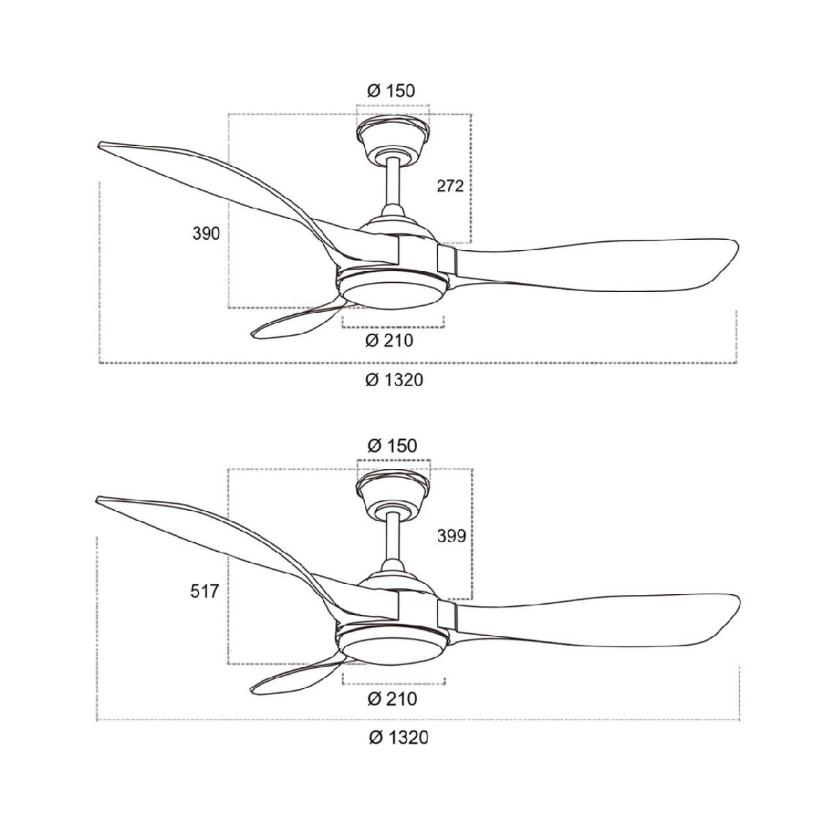 Люстра-вентилятор Sonex Storm 7701/24L