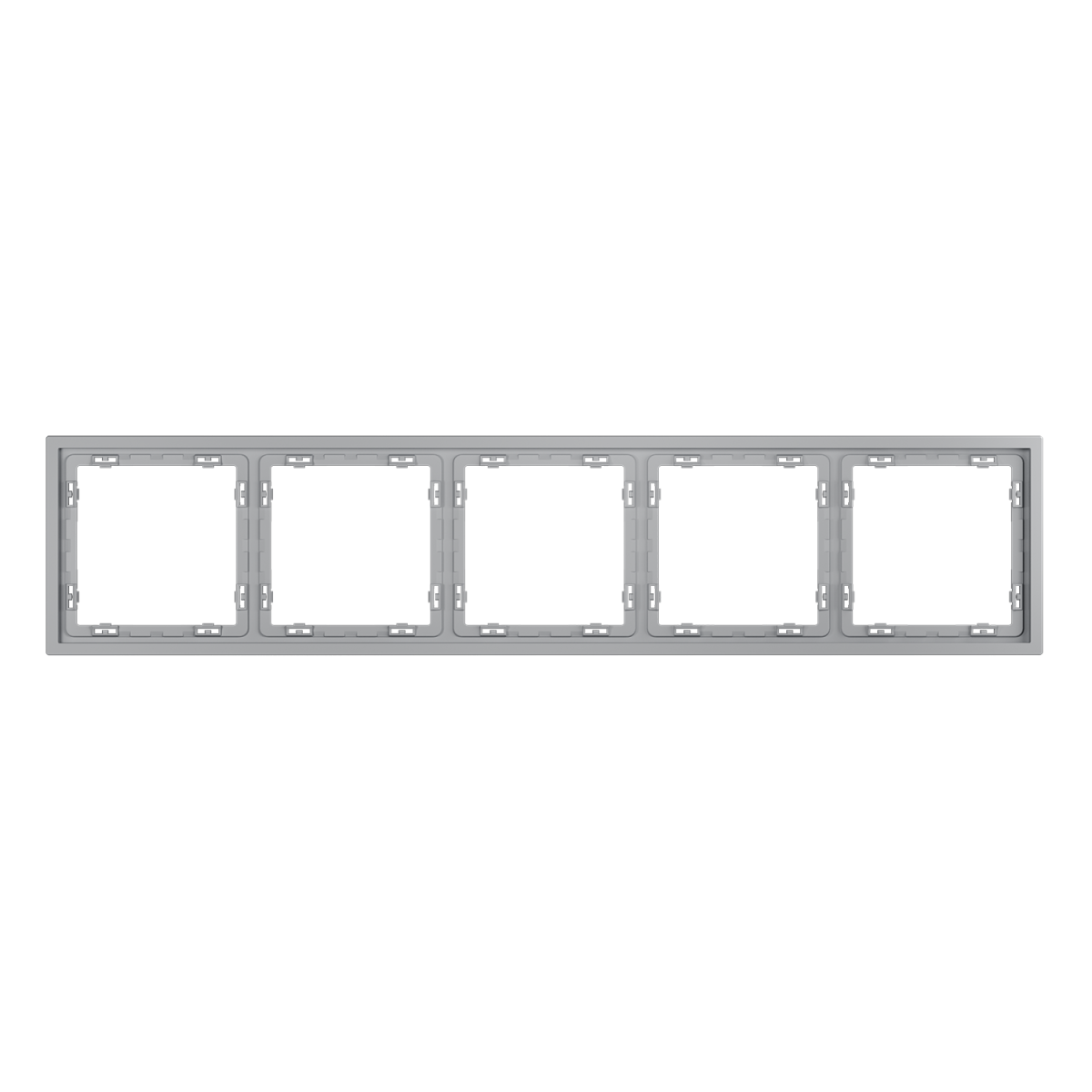 Рамка пластиковая Voltum S70 на 5 постов, (серый) VLS100516