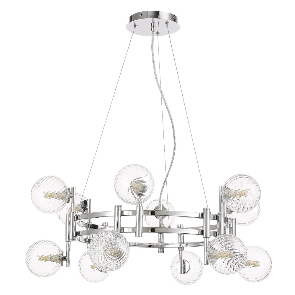 Подвесная люстра Crystal Lux LUXURY SP12 CHROME