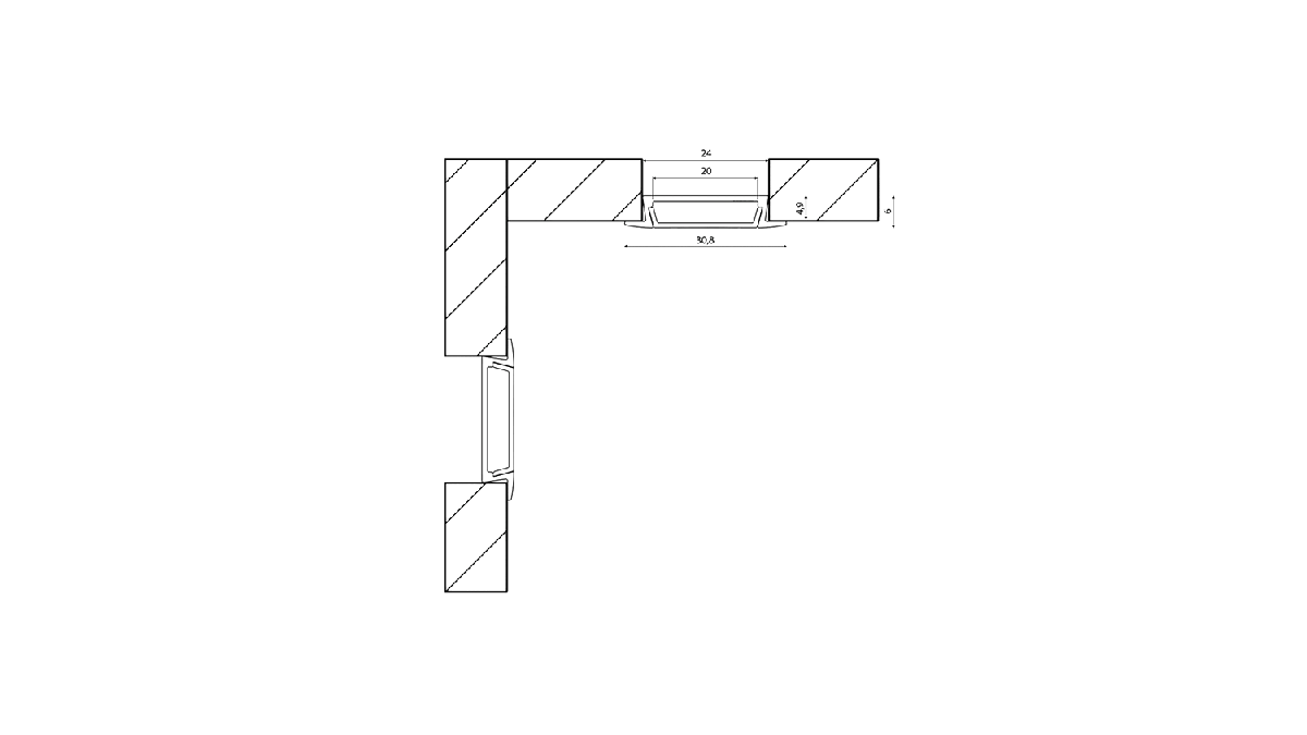 Профиль алюминиевый (комплект) SWG Standard RC-3006 09-00900083
