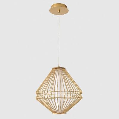 Подвесной светильник Crystal Lux CUADRA SP15W LED GOLD