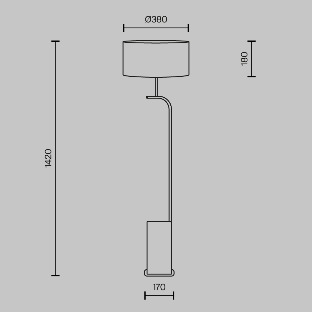 Торшер Maytoni Glamping MOD437FL-03B