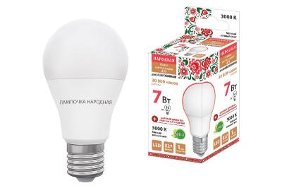 Лампа светодиодная TDM Electric Народная E27 7W 3000K матовая SQ0340-1505