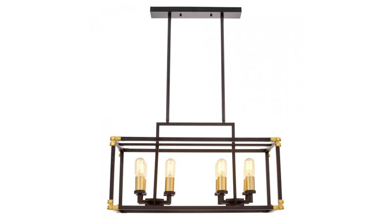 Подвесная люстра Lumina Deco Waldorf LDP 1140-8 BK+MD