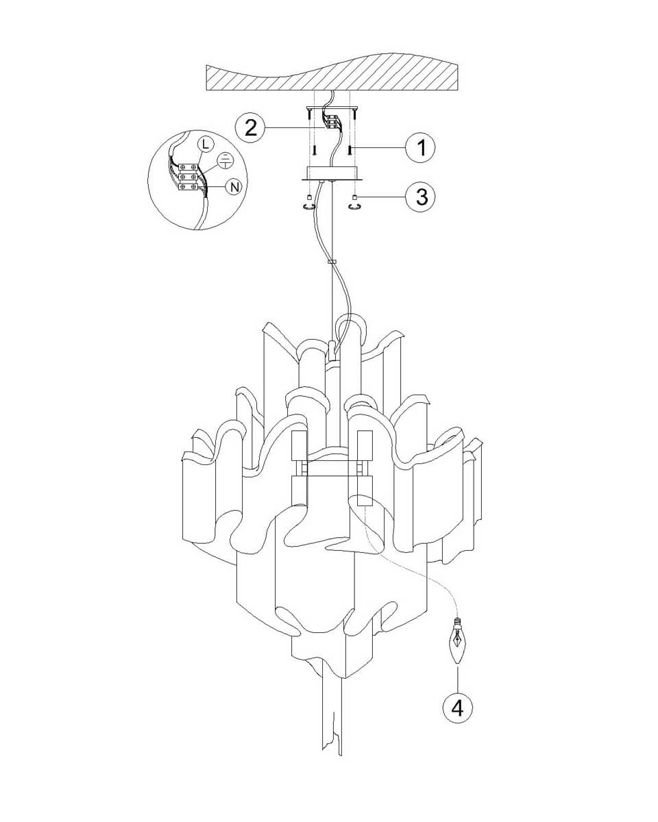 Каскадная люстра Favourite Multivello 1156-8P