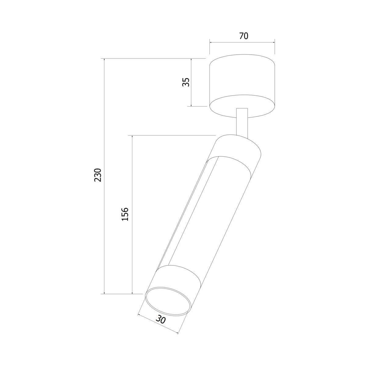 Светодиодный спот Eurosvet Strong 20084/1 LED матовое золото