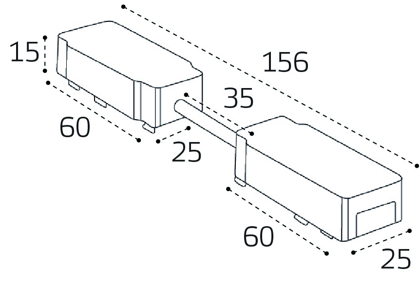 Коннектор гибкий угловой для магнитного шинопровода Italline IT09-9026 black