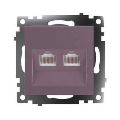 Розетка компьютерная 2-местная RJ-45 Stekker Катрин GLS00-7109-04 50006