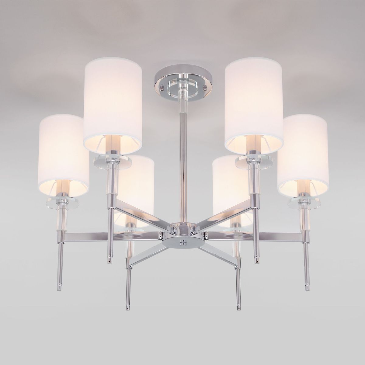 Люстра на штанге Eurosvet Brielle 60132/6 хром