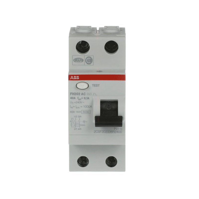 УЗО ABB FH202 2P 40A 100mA  AC