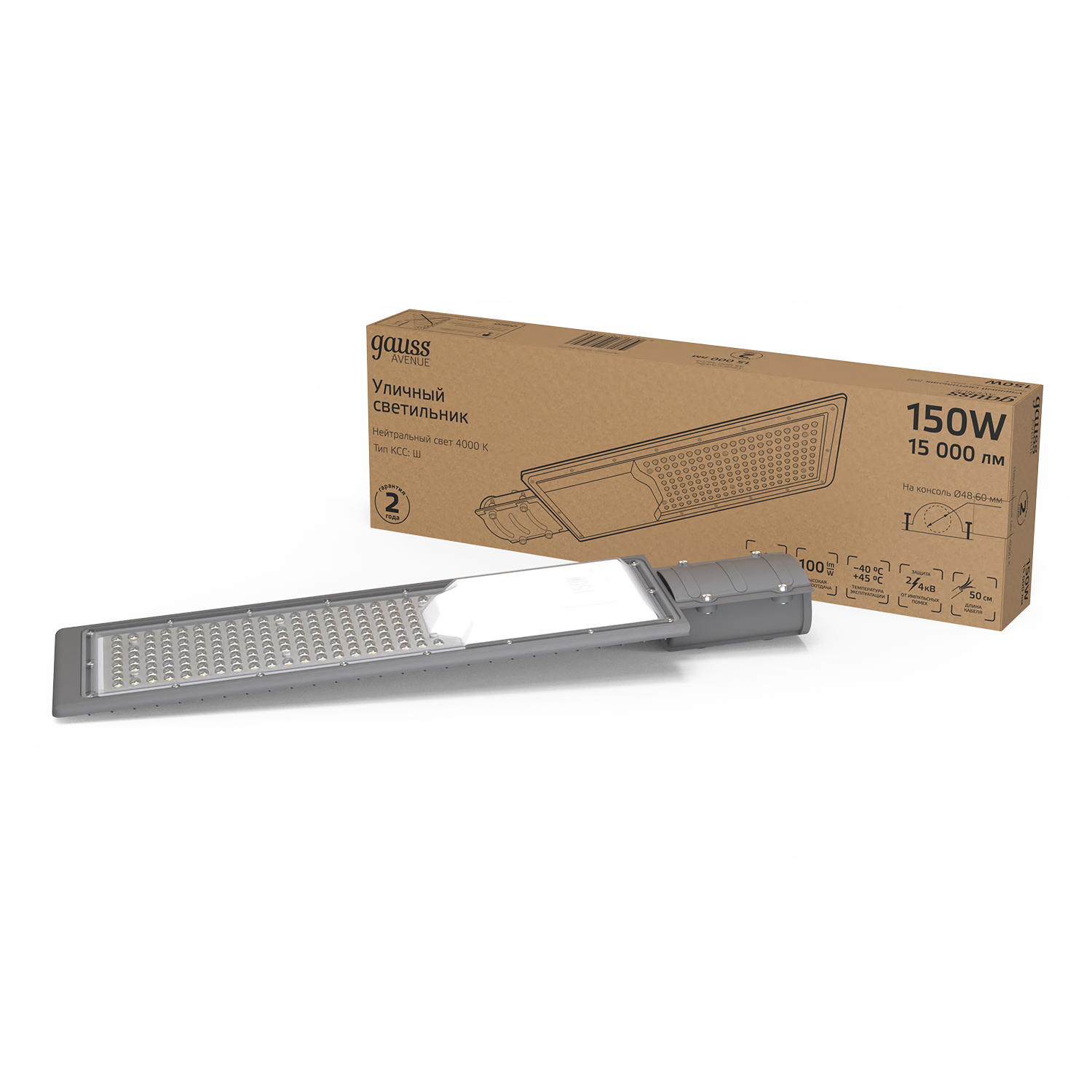 Уличный консольный светильник Gauss Avenue 629534205