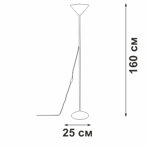 Торшер Vitaluce V2841-1/1P