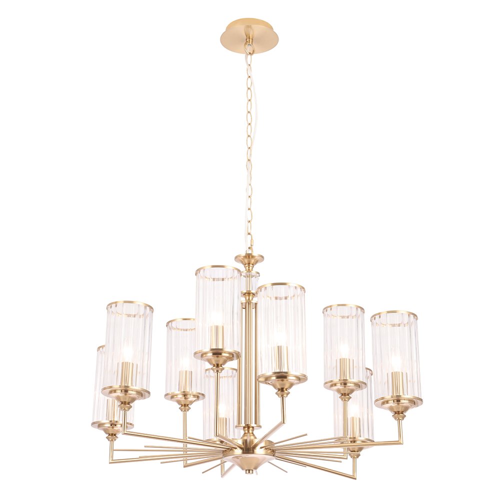 Подвесная люстра Crystal Lux GLORIA SP9 BRASS