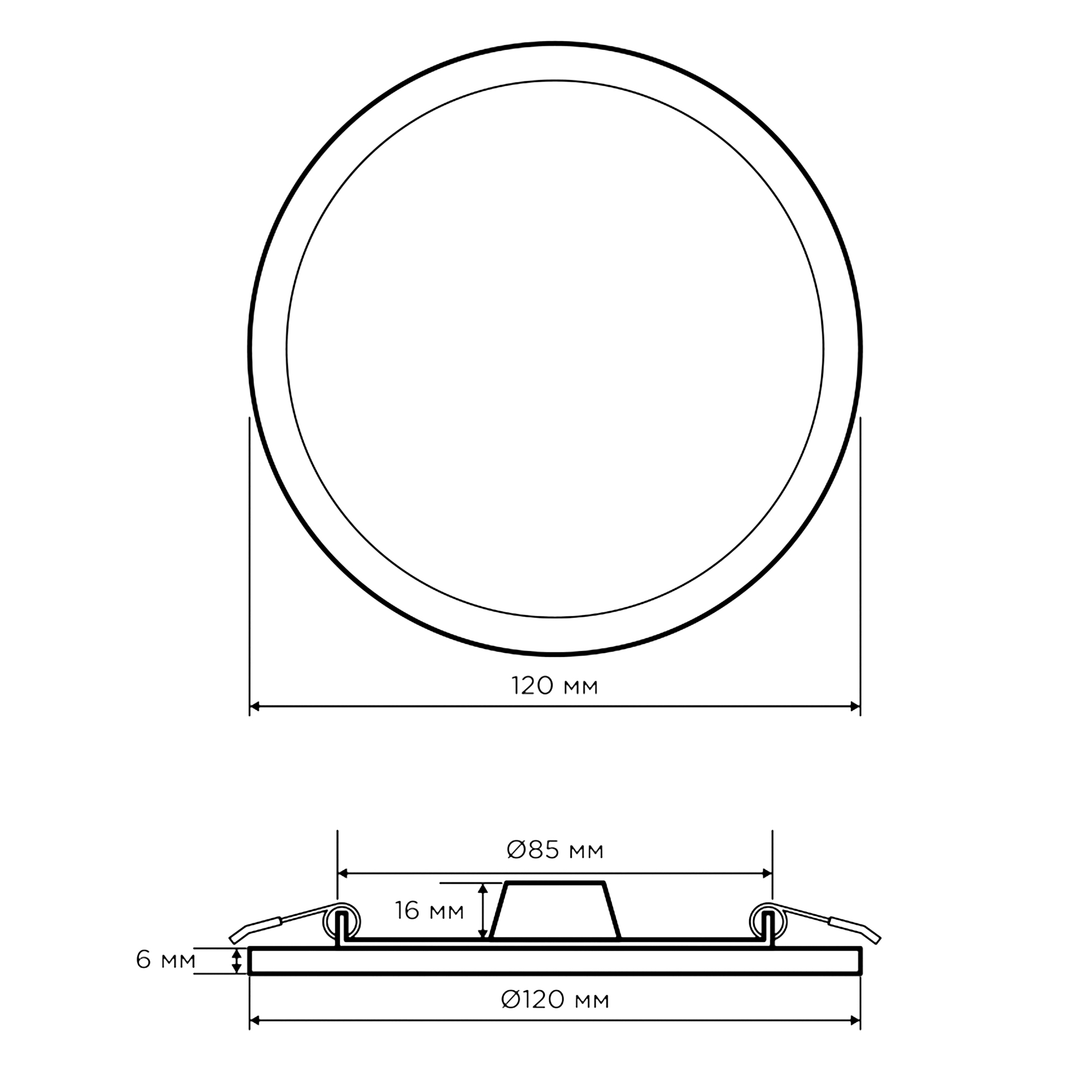Встраиваемая светодиодная панель Apeyron 06-18