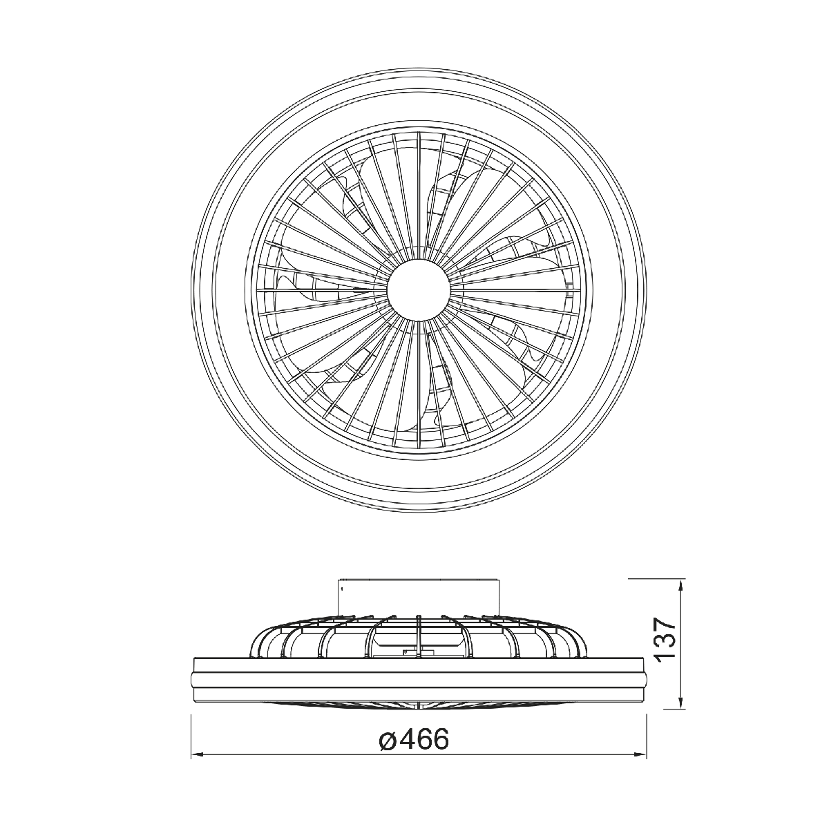 Потолочная люстра-вентилятор Mantra Gamer 8291