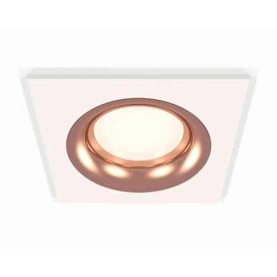 Комплект встраиваемого светильника Ambrella light Techno Spot XC7631006 SWH/PPG белый песок/золото розовое полированное (C7631, N7015)