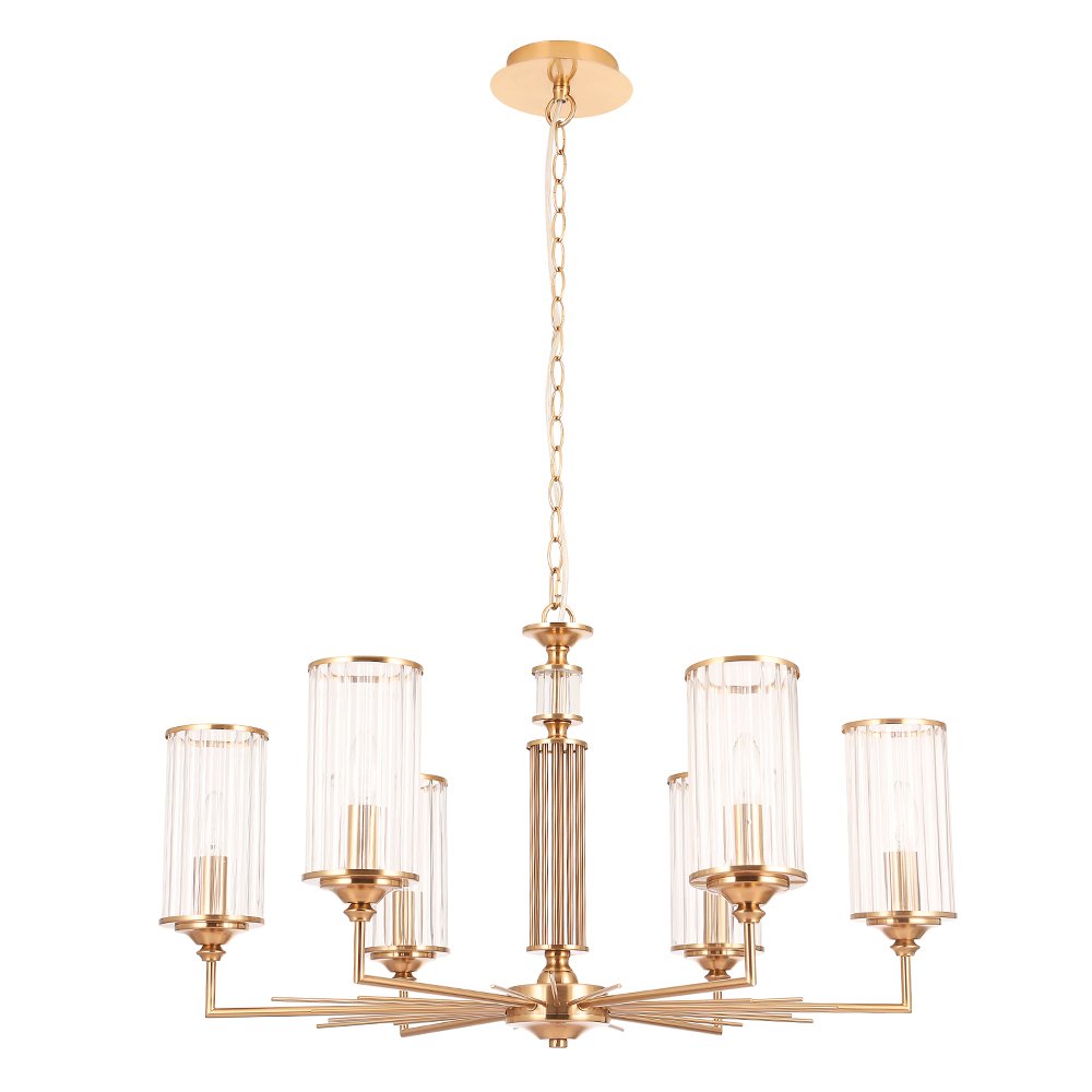 Подвесная люстра Crystal Lux GLORIA SP6 BRASS