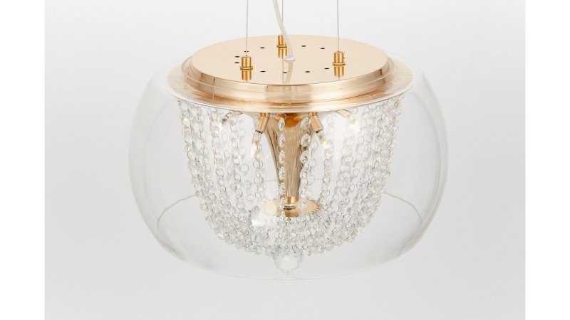 Подвесная люстра Lumina Deco Disposa LDP 7018-400 PR+F.GD