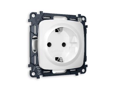 Комплект механизма розетки с/з со шторками Ambrella Volt Omega MO127010