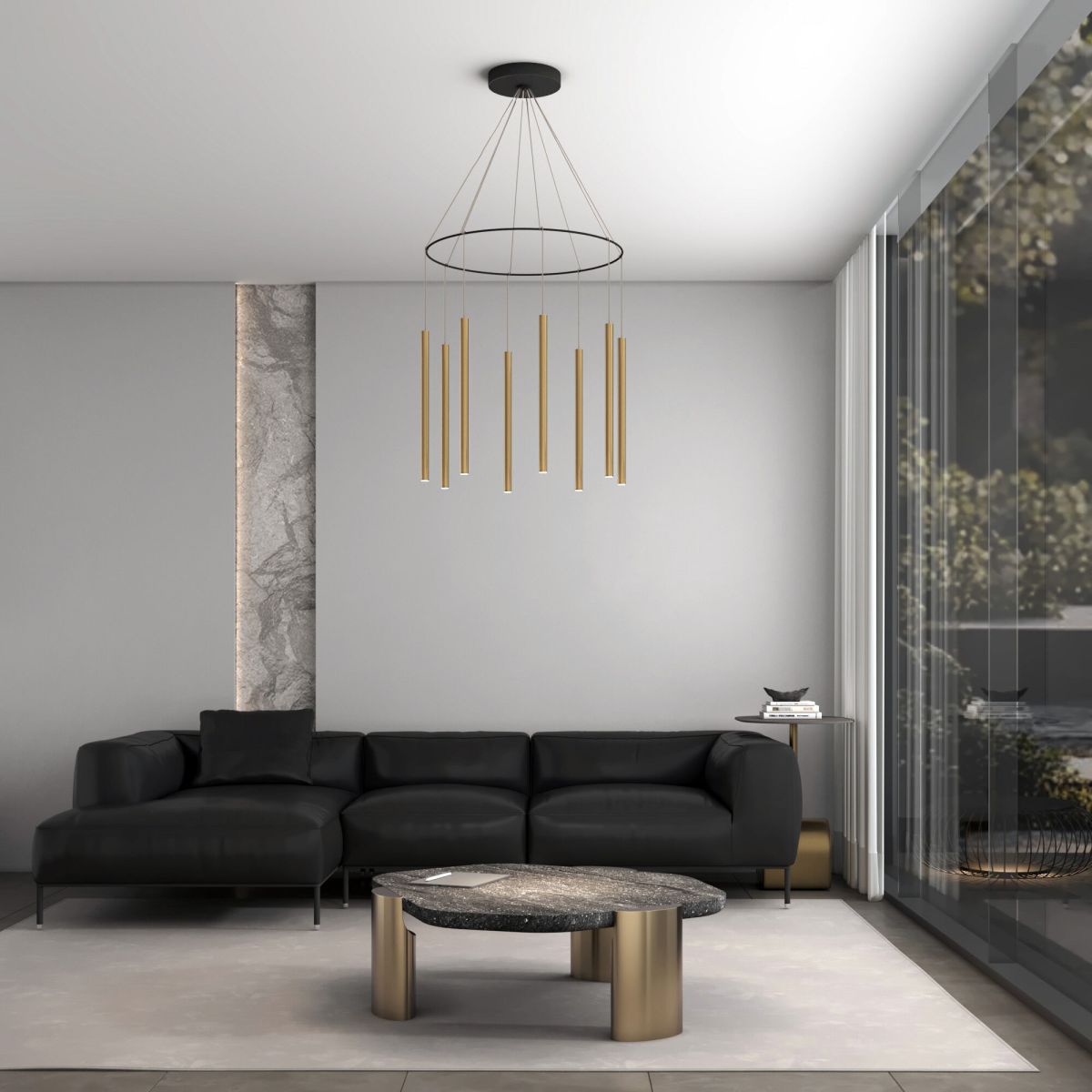 Подвесной светильник Eurosvet Pianto 301101 LED латунь a071444