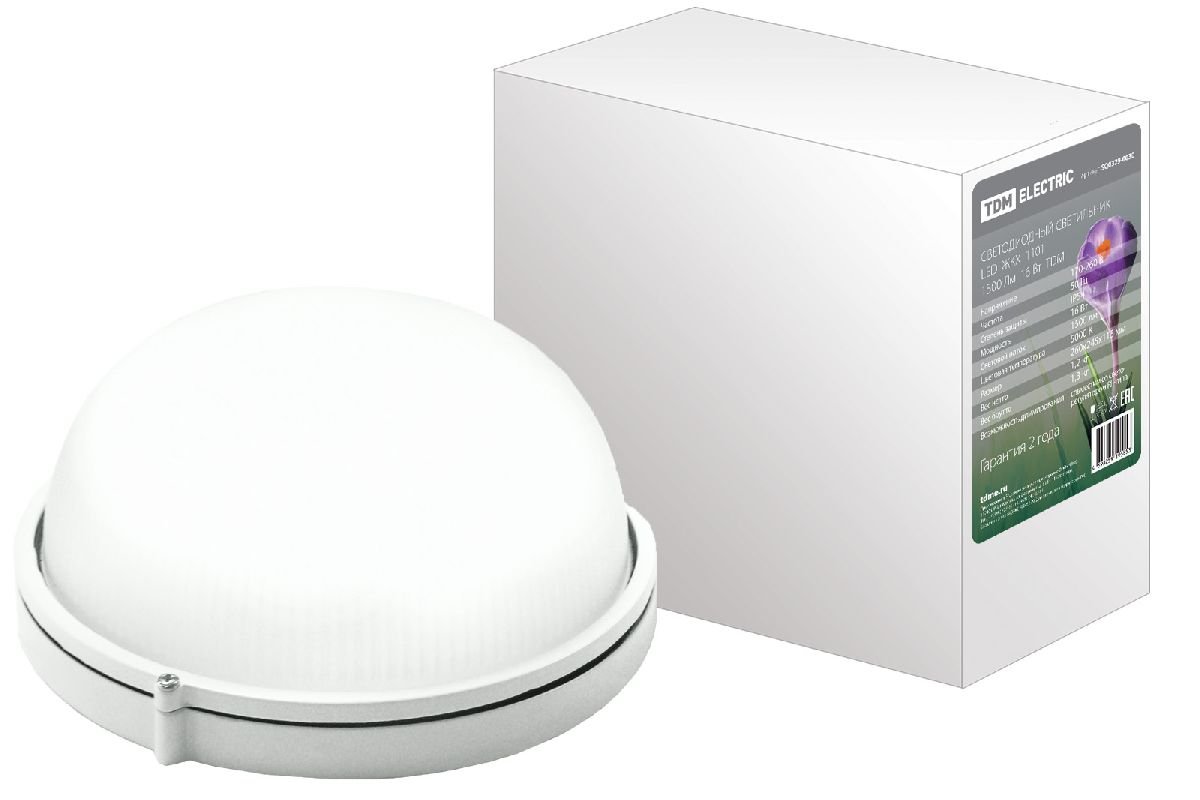Настенно-потолочный светодиодный светильник TDM Electric LED ЖКХ 1101 SQ0329-0030