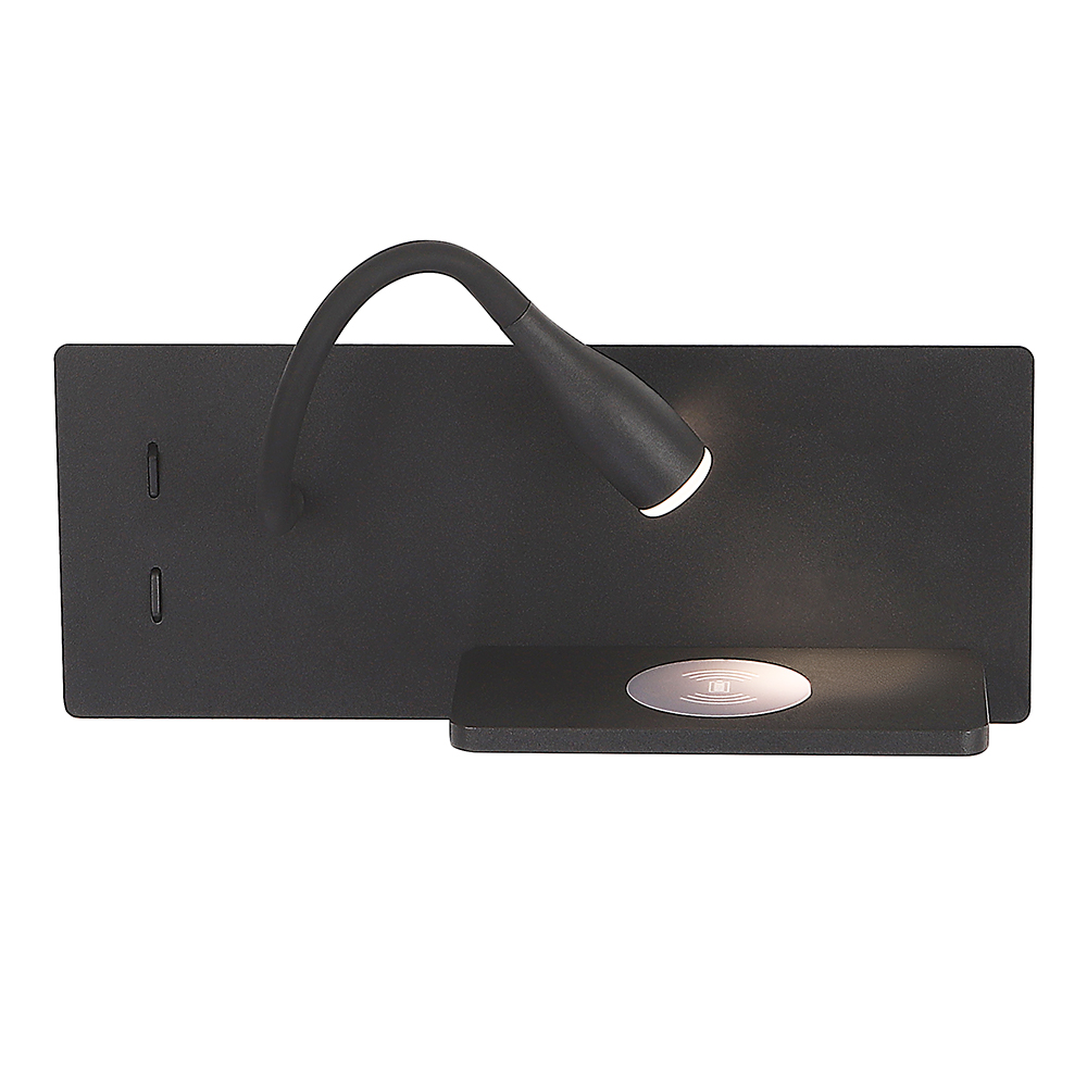 Настенный светильник Crystal Lux CLT 217W Qi+USB BL