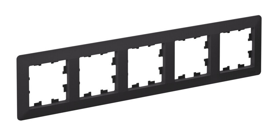 Рамка 5-ая Systeme Electric AtlasDesign Air Карбон/дымчатый черный ATN221005