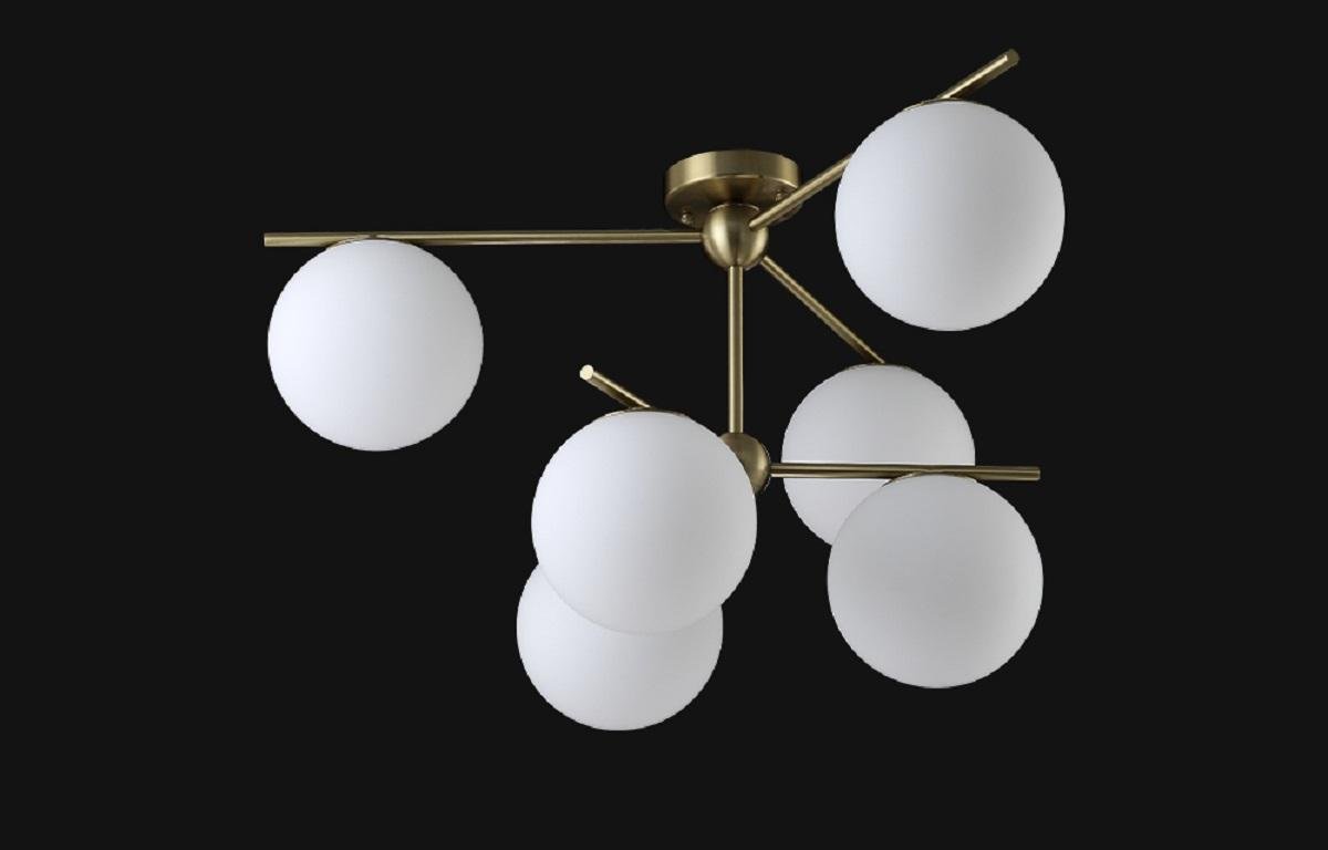 Подвесная люстра Crystal Lux FELIZ SP-PL6 BRONZE/WHITE