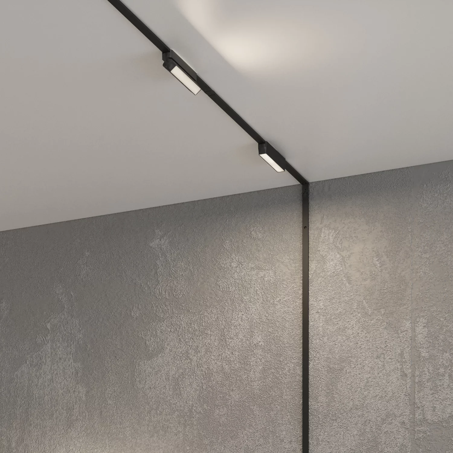Трековый магнитный однофазный светильник Denkirs Air linear DK5360-BK