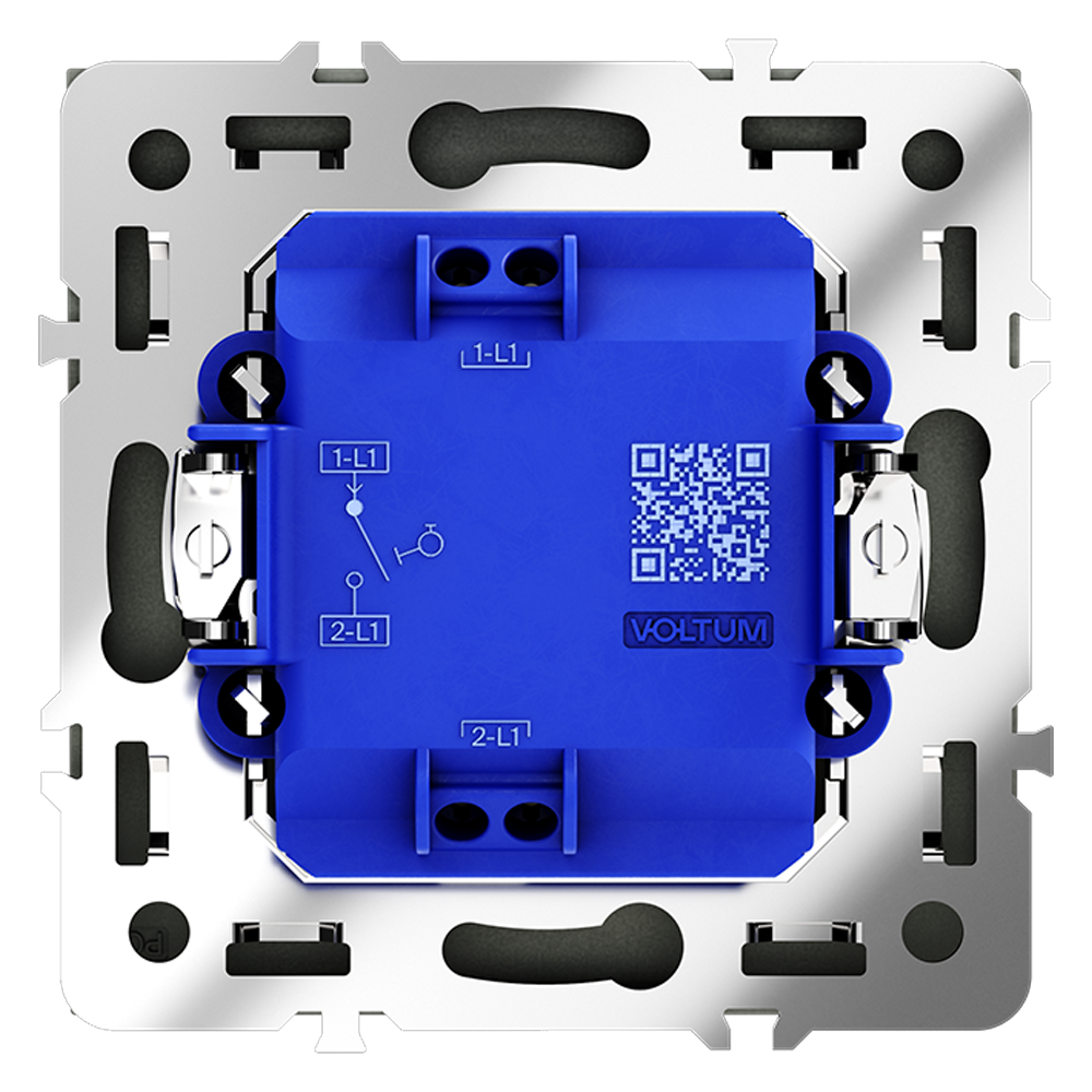 Выключатель с самовозвратом одноклавишный Voltum S70 VLS010607