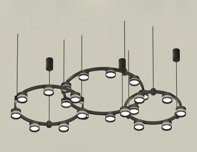 Комплект подвесного светильника Ambrella Light Techno Ring XR92092200 (A9209x3, C9242, C9238, C9232, N8462, N8478)
