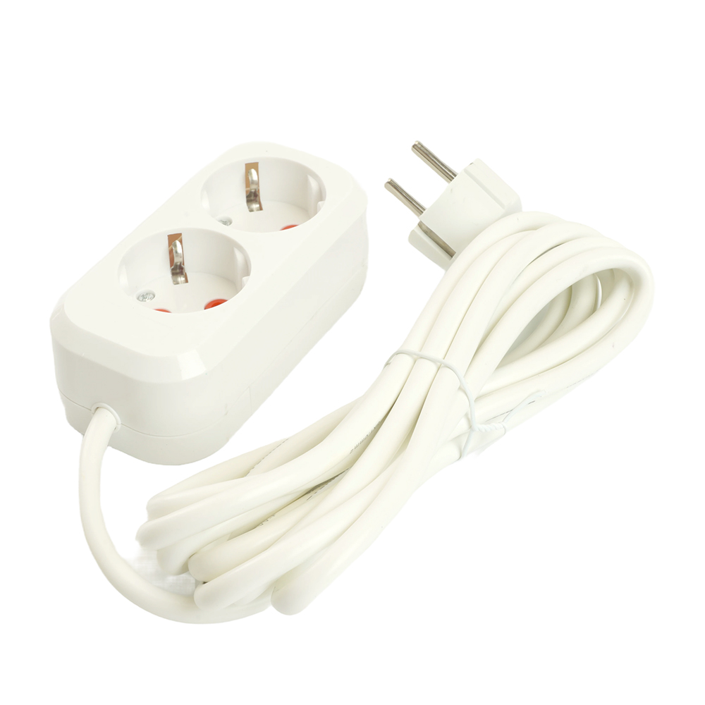 Удлинитель двухместный Stekker Home 49340