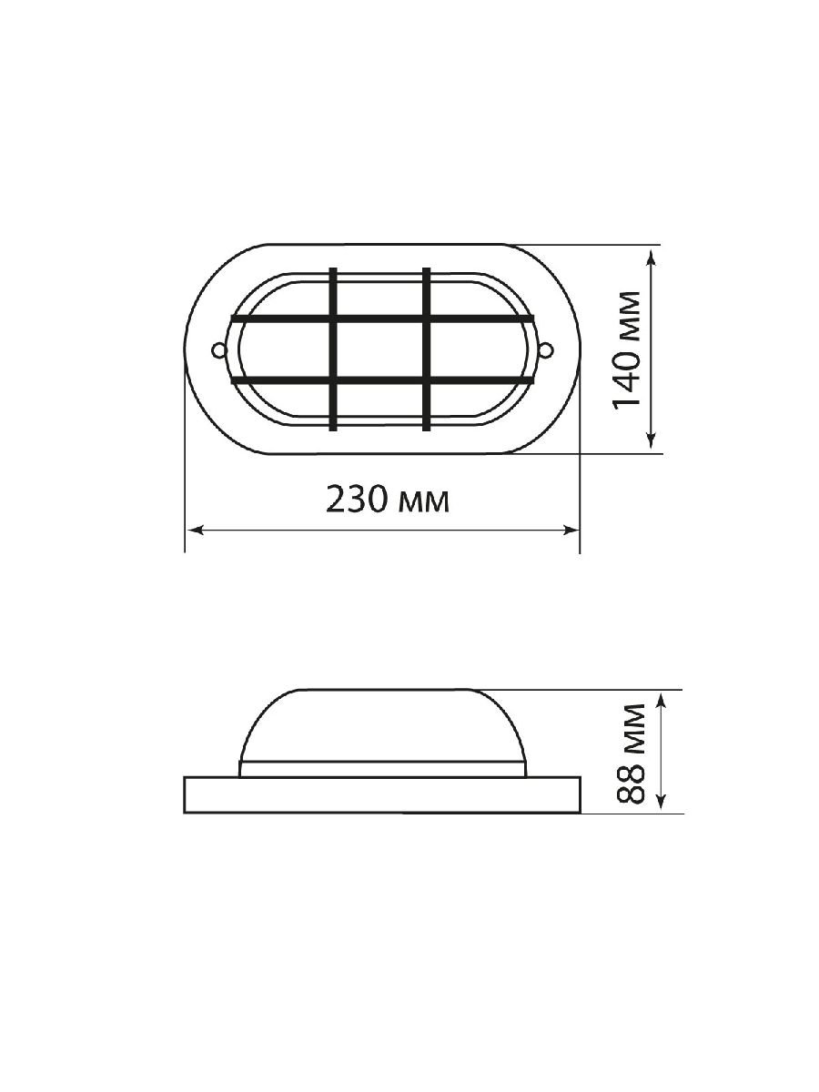 Настенно-потолочный светильник TDM Electric НПБ1402 SQ0303-0436