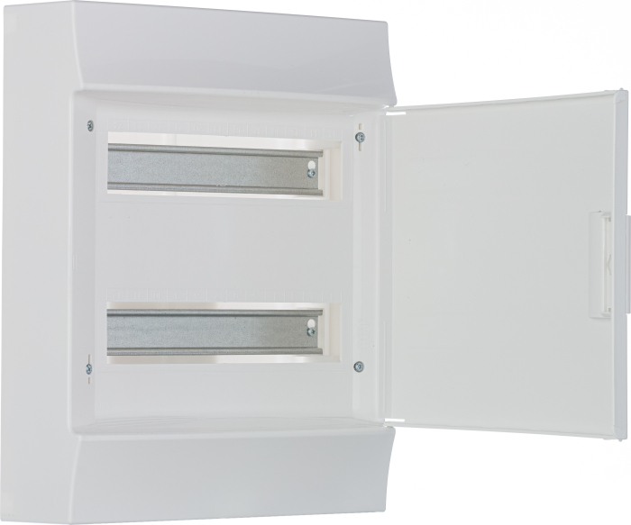 Бокс ABB Mistral41 накладной 24М (2x12) белая дверь с винтовым клеммным блоком