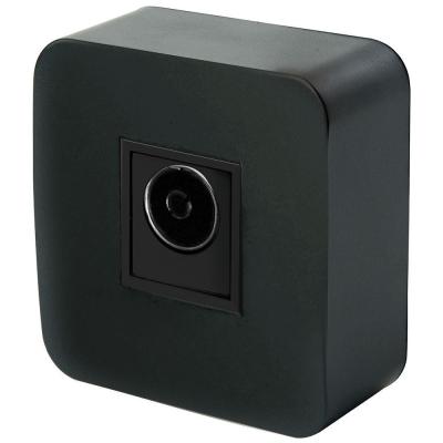 Розетка телевизионная TV Stekker София черный матовый MST00-10-05 49481