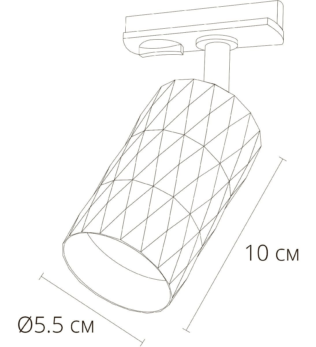 Трековый однофазный светильник Arte Lamp Fang A5560PL-1BK