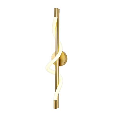 Настенный светильник Indigo Intreccio 14025/1W Brass V000142L