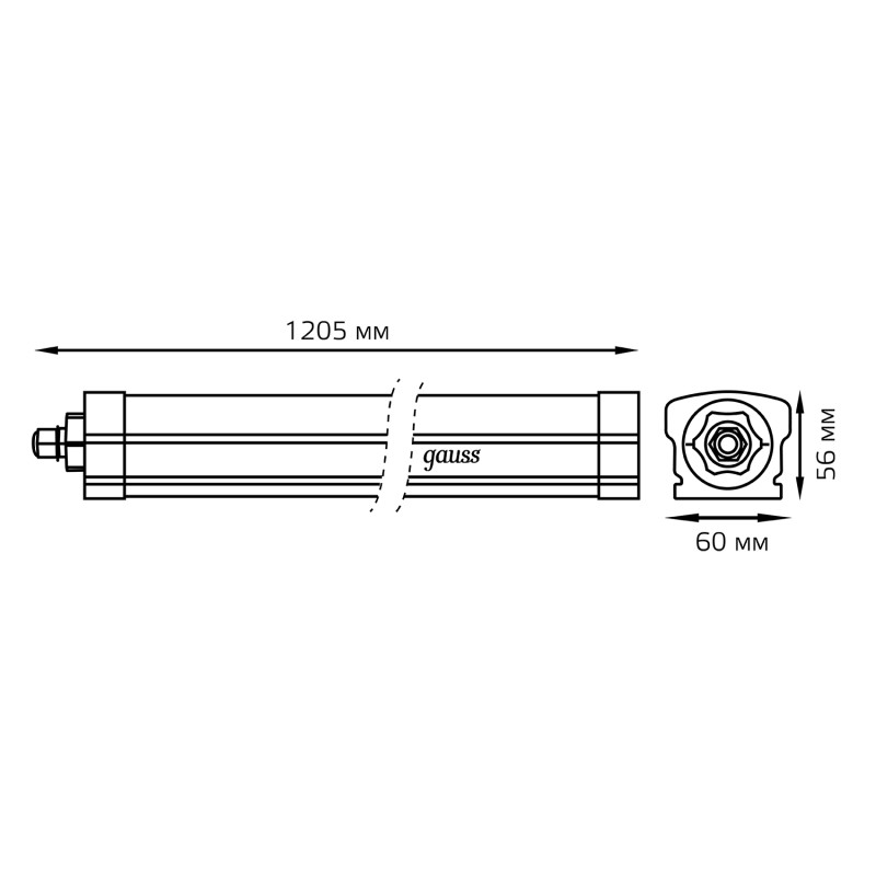 Линейный светильник Gauss Universal 843425336A