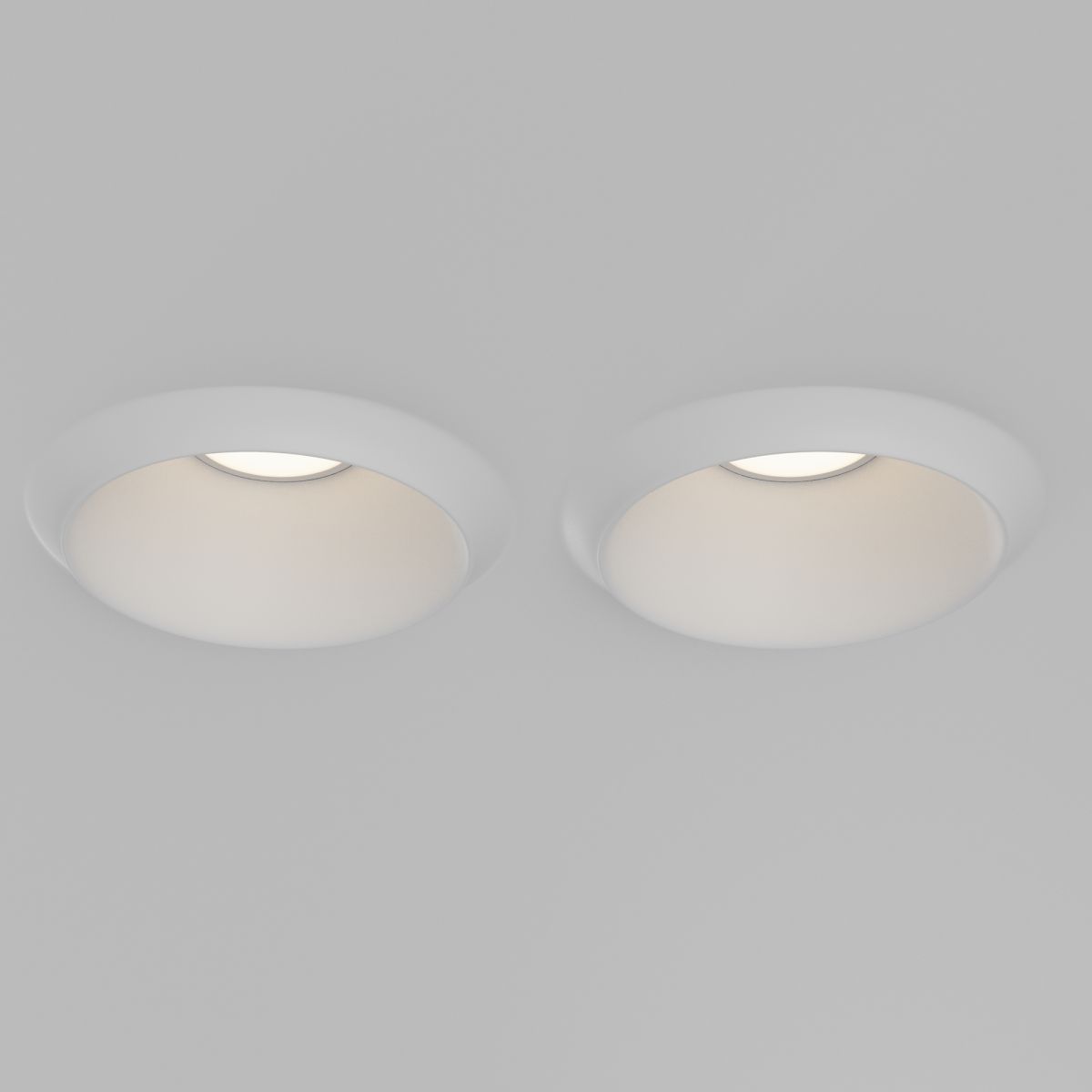 Встраиваемый светильник Maytoni Gyps Modern DL124-GU10-02-TRS-W